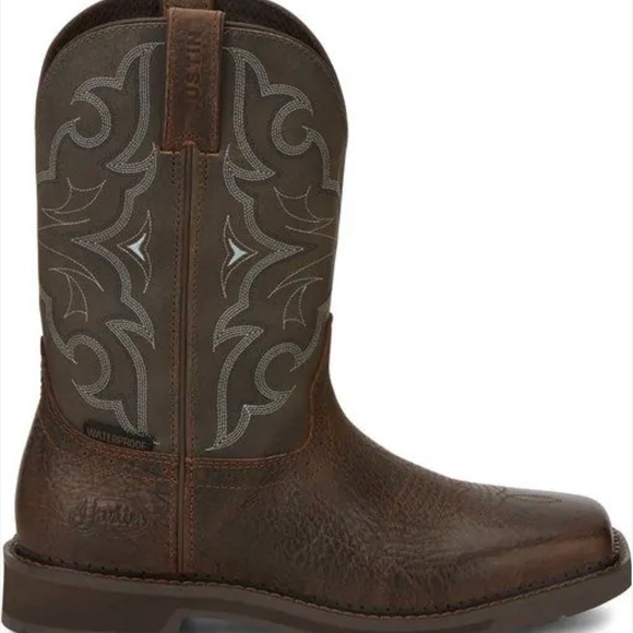 SE4312 Justin Work Boots - Slate Waterproof - Picture 5 of 6